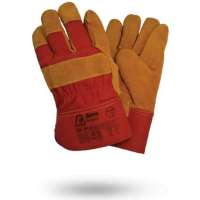 Утепленные перчатки Armprotect мутон, спилковые, комбинированные, львы, р10 SK410