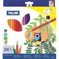 Шестигранные цветные карандаши Milan 24 цвета, 80024 1110715