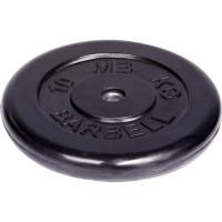 Обрезиненный диск Barbell d 26 мм, чёрный, 10.0 кг 410