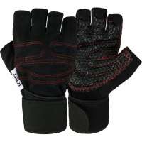 Перчатки без пальцев Ifrit FOBOS искусственная кожа/полиэстер, черный/красный, р.L Рук-603-L