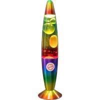 Декоративный настольный светильник-ночник СТАРТ ЛАВА -лампа 36см радуга