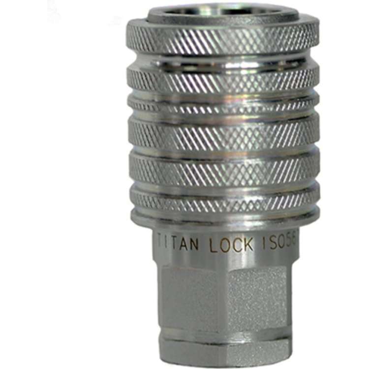 БРС TITAN LOCK 1/2 in серия M ISO 5675 розетка с метрической внутренней резьбой, оцинкованная сталь TL4M-SF/22X1.5