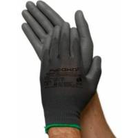 Нейлоновые перчатки с полиуретановым покрытием РУСОКО Нефрит, серые, 12 пар, размер 10/XL 224140Ср-2