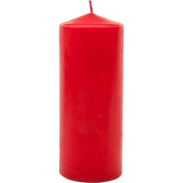 Свеча Lumi бочонок 70x180 мм, цвет красный 5070867