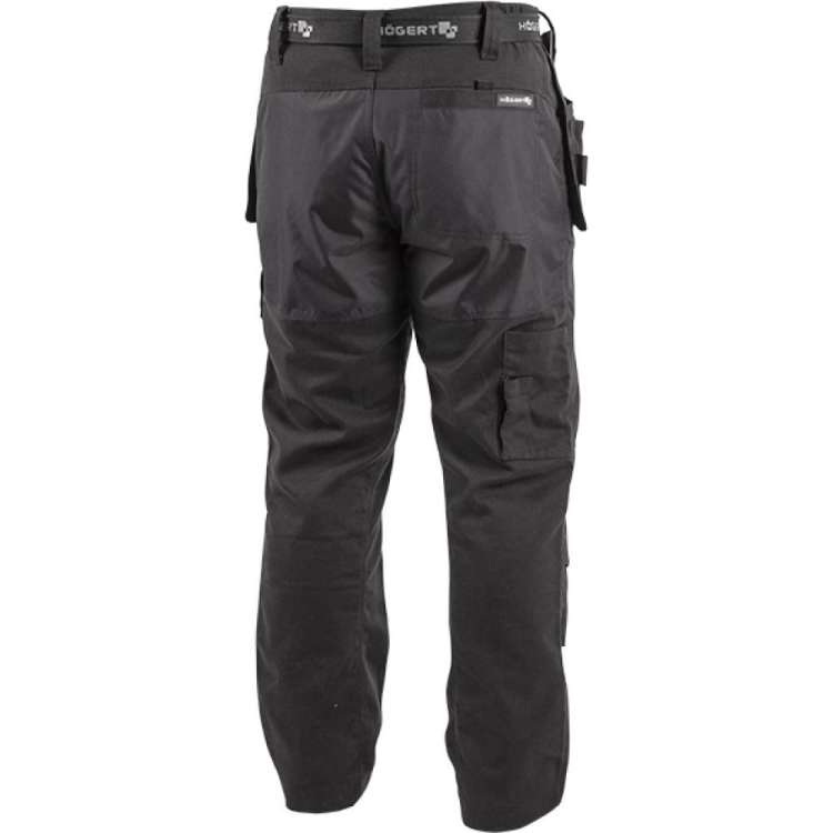 Рабочие штаны с карманами в виде кобуры HOEGERT TECHNIK NEKAR, черные, размер XL HT5K356-XL