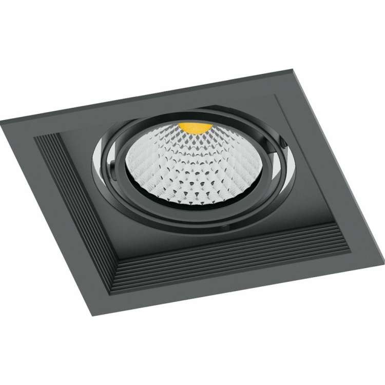 Карданный светильник FERON 1x12W, 1080 Lm, 4000К, 35 градусов, черный 41289