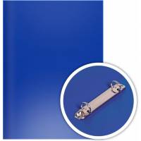 Папка DOLCE COSTO 2 кольца диаметром 16 мм, Эконом, А4, синяя D00335-BL