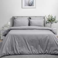 Комплект постельного белья Волшебная Ночь Gray Cloud поплин полутораспальный, с наволочками 70/70 782112