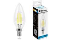 Светодиодная лампа FERON LB-66 Свеча E14 7W 6400K, 38227