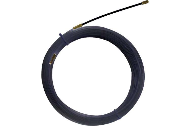 Нейлоновая кабельная протяжка TDM НКП диаметр 4 мм, длина 10 м, с наконечниками, черная SQ0590-0022