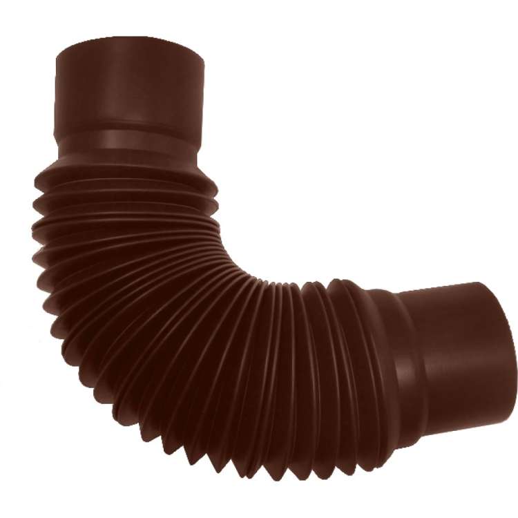 Универсальный гибкий отвод ESSE 80 мм, коричневый 14060