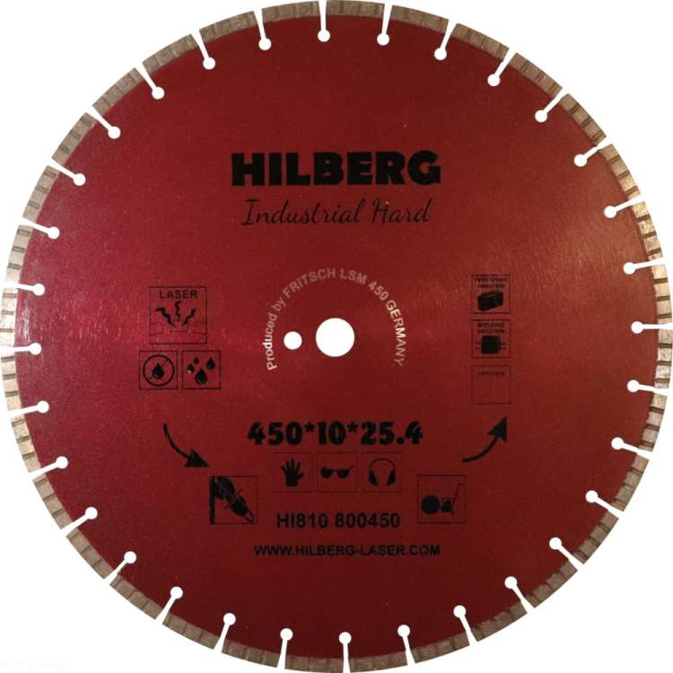 Диск алмазный отрезной Industrial Hard (450х25.4 мм) Hilberg HI810