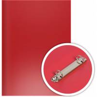 Папка DOLCE COSTO 2 кольца диаметром 16 мм, Эконом, А4, красная D00335-RD