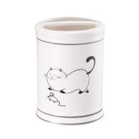 Настольный стакан для зубных щёток Fora Happy Cats керамика FOR-HC042
