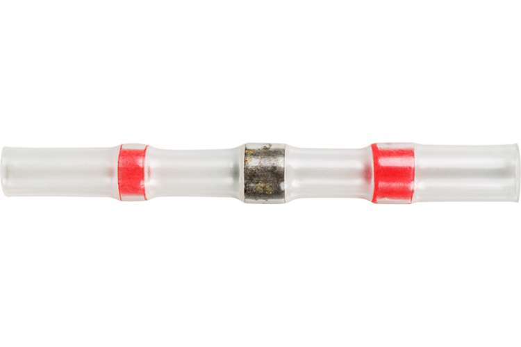 Соединитель термоусаживаемый под пайку REXANT L-40 мм 0.5-1.5 мм² красный 08-0752