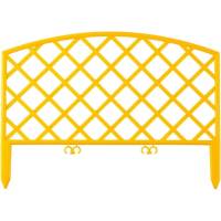Декоративный забор Beroma Плетёнка 7 секций, жёлтый 07710528
