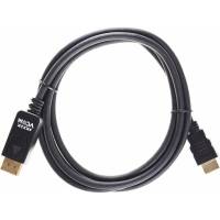 Кабель-переходник VCOM DisplayPort M - HDMI M, 4K 30Hz, 1.8m CG608-1.8M
