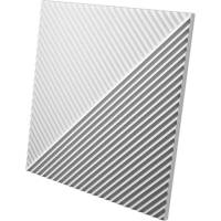 Стеновые 3д панели Artpole FIELDS-1 (гипсовые; белые; 600x600 мм; 1 шт.; 0.36 кв. м) D-0008-1