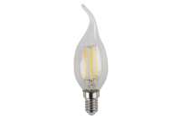 Филаментная лампа ЭРА FLED BXS-11W-827-E14 свеча на ветру, 11 Вт, теплая, E14, 10/100/4000 Б0047001