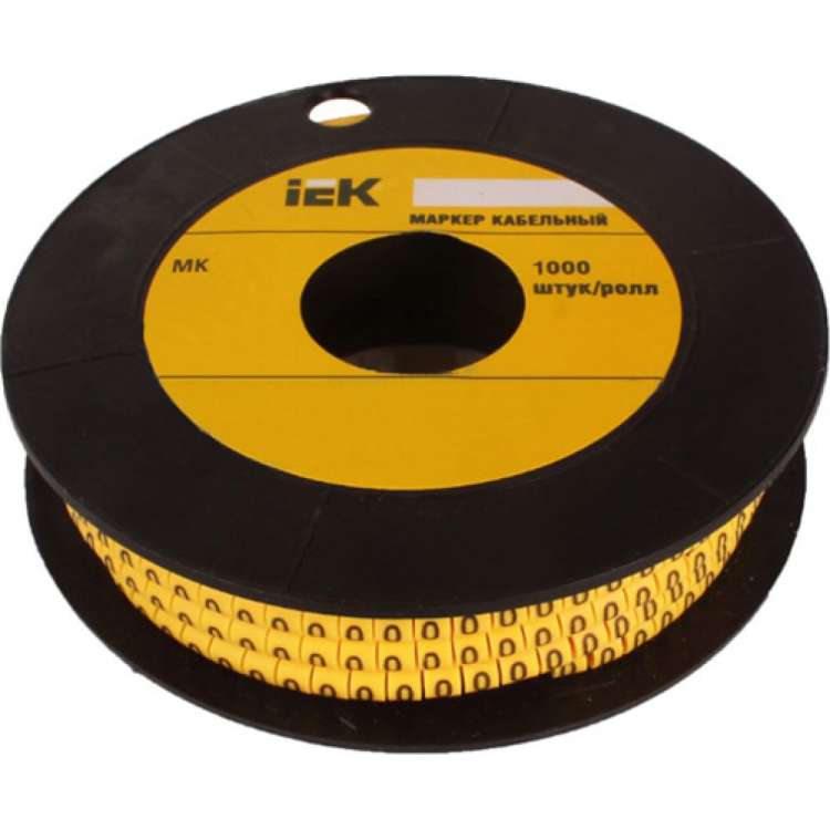 Маркировочное кольцо IEK 1-2.5мм, 0, МК, 1000шт/ролл UMK10-0