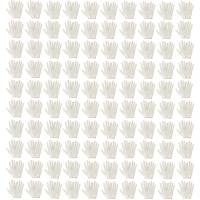 Трикотажные перчатки КОРДЛЕНД хлопок, 3-х нитка, белые, 100 пар, 10-й класс, M, 20-22 гр, без покрытия PER-00025.100