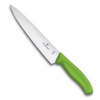 Разделочный нож Victorinox лезвие 19 см, зеленый, в картонном блистере 6.8006.19L4B