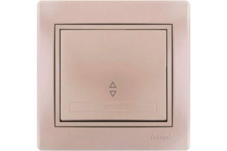 Проходной выключатель Lezard MIRA, со вставкой, жемчужно-белый перламутр 701-3030-105