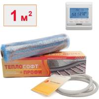 Нагревательный мат ТеплоСофт Профи 1 м2 150Вт с электронным терморегулятором 1150/3