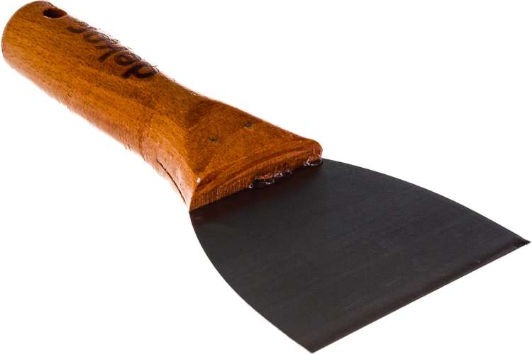 Малярный шпатель DEKOR 100 мм деревянная ручка 004