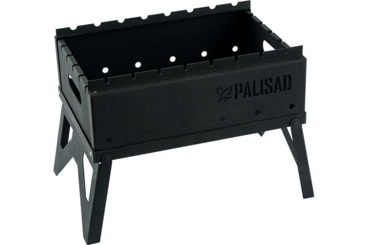 Походный складной мангал PALISAD Camping 440x320x140/350 мм, сталь 1.2 мм, сумка 69667