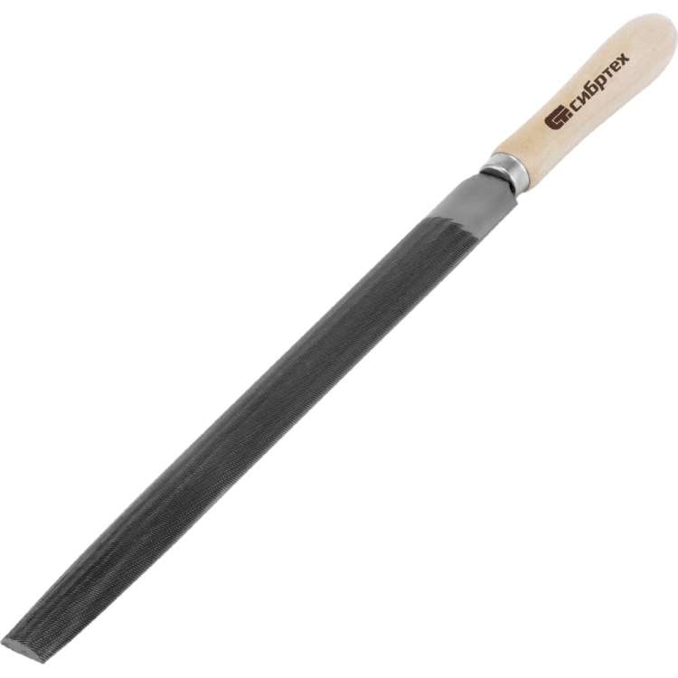 Полукруглый напильник 300 мм деревянная ручка СИБРТЕХ 16332