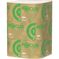 Бумажное полотенце FOCUS ECO листовое, 1-слой, 250 листов  в упаковке, V-сложения, белое H-5049976