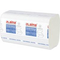 Бумажные полотенца ЛАЙМА H3 UNIVERSAL WHITE 200 шт, 1 слой, белые, 230x205 мм, 15 пачек, V-сложение 111342