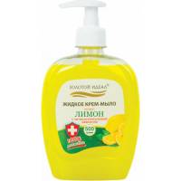 Мыло-крем жидкое 12 шт в упаковке Золотой идеал 500 г "Лимон" с антибактериальным эффектом дозатор  606786