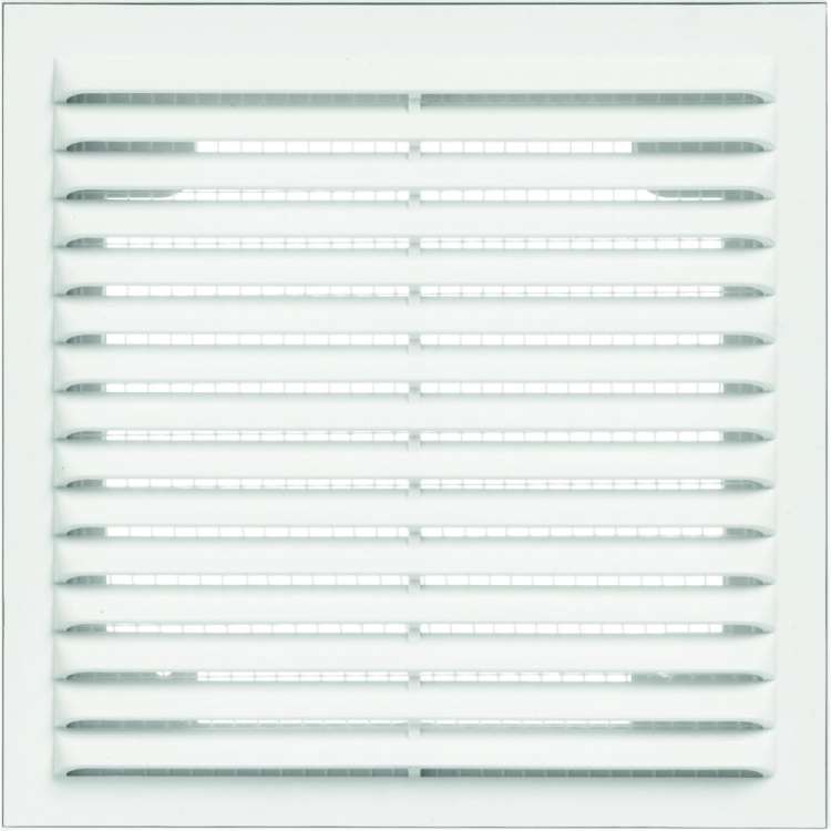 Решетка вентиляционная вытяжная без рамки (190x290 мм; белая) ВИЕНТО 1929В