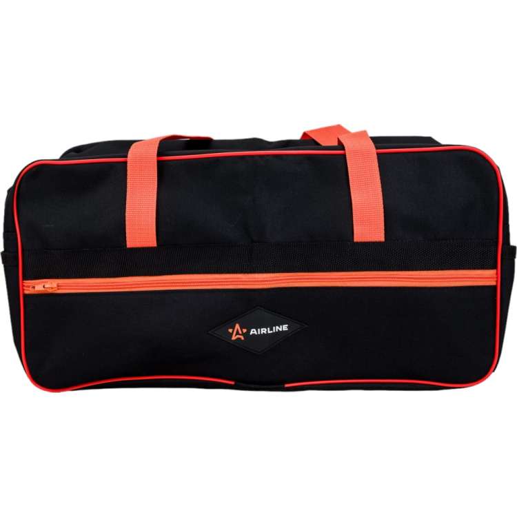 Дорожная автомобильная сумка Airline средняя, 49х24х20 см, черная/оранжевая AR-BAG-01
