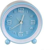 Часы-будильник PERFEO Quartz " PF-TC-007", круглые, 10,5 см, синиий 30015213
