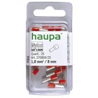 Конечная изолированная гильза HAUPA цвет красный 1/8 упаковка 25 шт. 270804/25