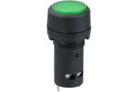 Кнопка Navigator NBI-B-09-G зеленая, с подсветкой, d22мм, 230В, NO+NC 82821