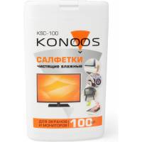 Салфетки для экранов Konoos в компактной банке, 100 шт KSC-100
