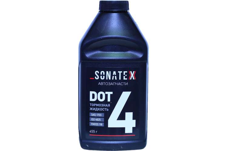 Тормозная жидкость Sonatex DOT4, 0.455 г 102643