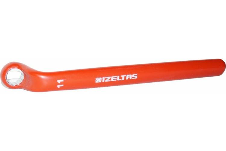 Диэлектрический накидной ключ IZELTAS 1000V изогнутый, 11мм, длина 180 мм, 0435030011