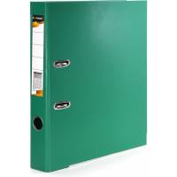 Папка-регистратор INFORMAT 55 мм двустороннее покрытие PVC, зеленая P2PVC-55/Grn