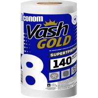 Супер тряпка для уборки VASH GOLD Econom 140 листов/рулон 307833