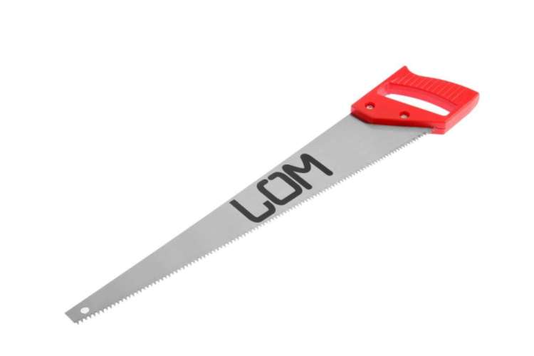 Ножовка по дереву LOM пластиковая рукоятка, 7-8 TPI, 450 мм 5155397