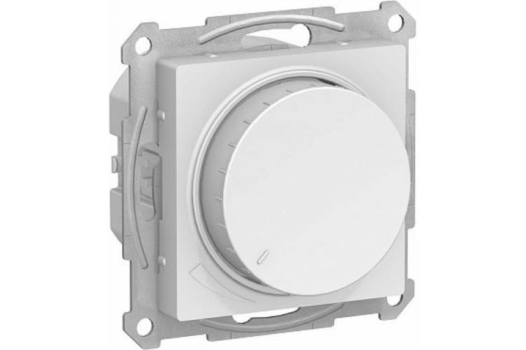 Светорегулятор Schneider Electric AtlasDesign Белый диммер поворотно-нажимной, 630Вт, ATN000136