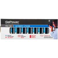 Батарейка GoPower FR6 AA BOX10 Lithium 1.5V 00-00024456
