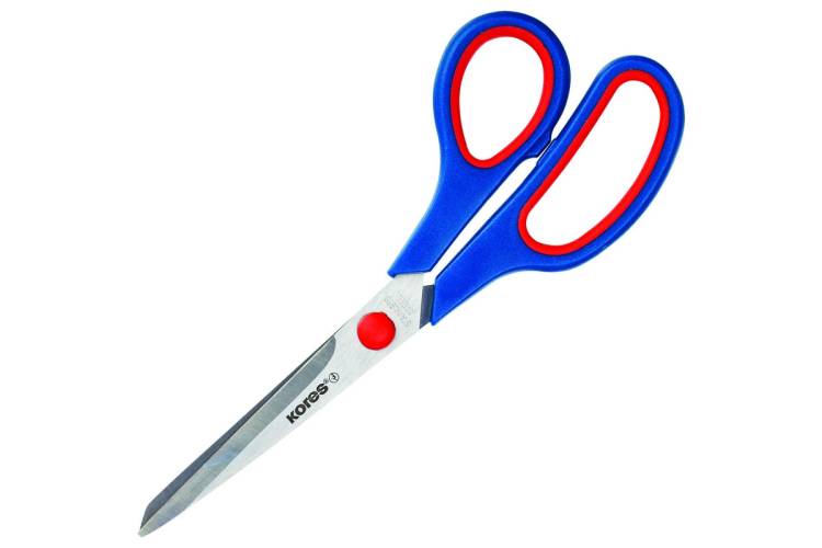 Ножницы с пластиковыми прорезиненными анатомическими ручками Kores Softgrip 210 мм 178114
