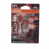 Автолампа OSRAM H1 55 P14.5s+150% NIGHT LASER 3500K 12V, 1, 10 64150NL-01B