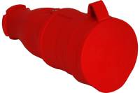 Переносная розетка TP Electric каучук, красная 2P+E, 1х16A, 220-240V, IP44 3101-304-1600